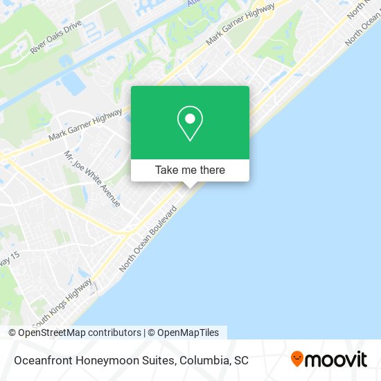 Oceanfront Honeymoon Suites map