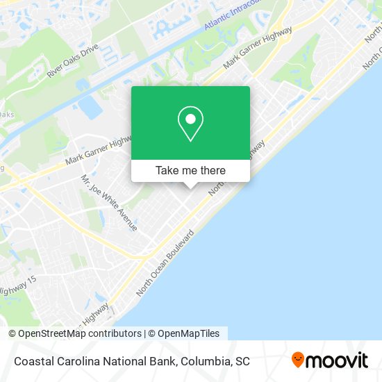 Coastal Carolina National Bank map