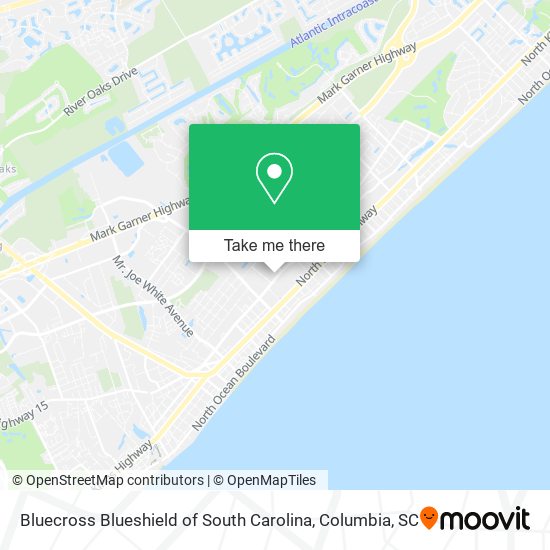 Bluecross Blueshield of South Carolina map