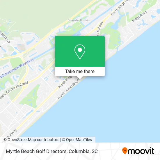 Mapa de Myrtle Beach Golf Directors