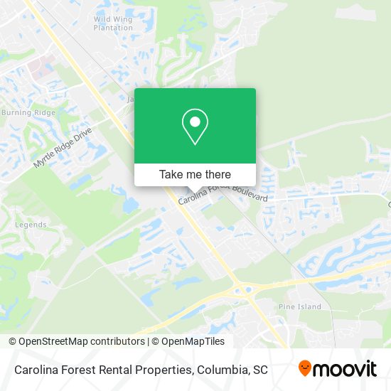 Carolina Forest Rental Properties map