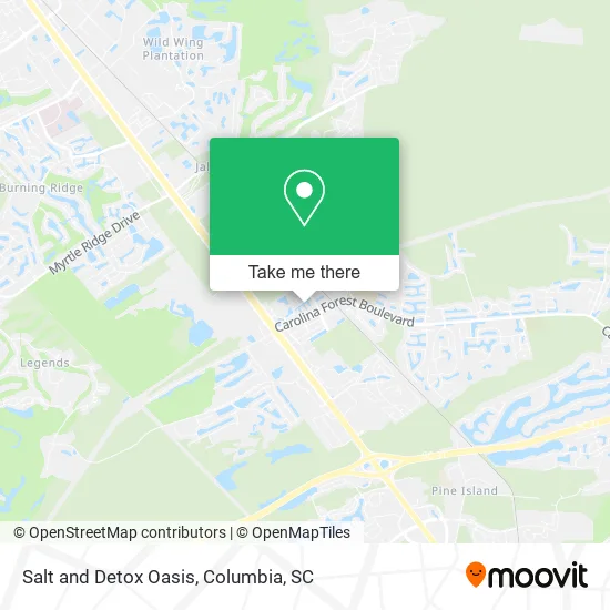 Salt and Detox Oasis map