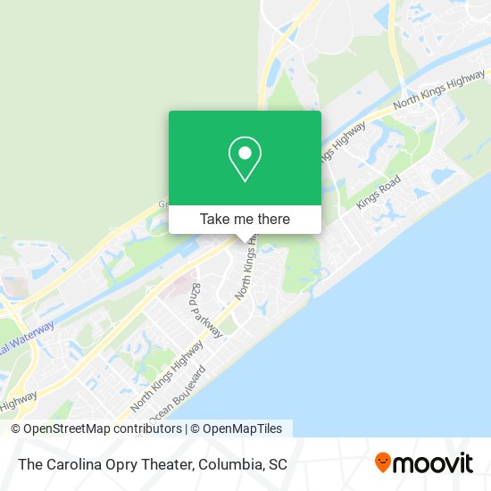 The Carolina Opry Theater map