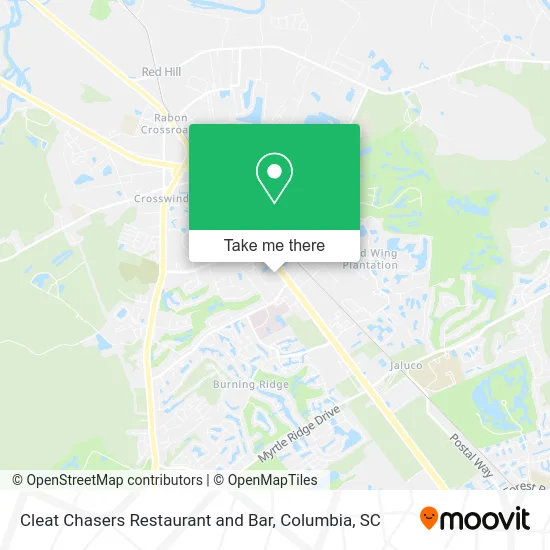 Cleat Chasers Restaurant and Bar map