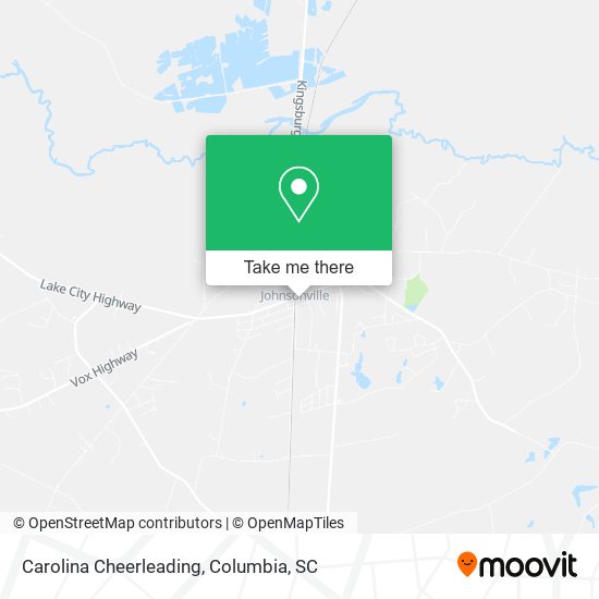 Carolina Cheerleading map