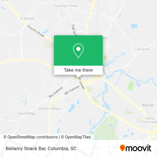 Bellamy Snack Bar map