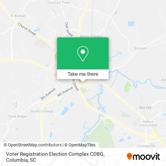 Voter Registration Election Complex CDBG map