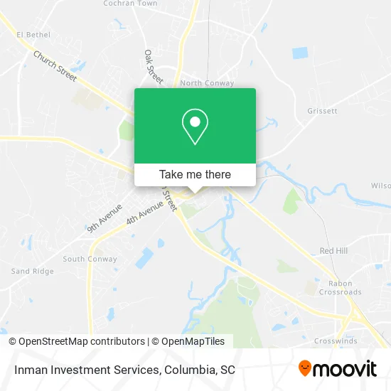 Inman Investment Services map