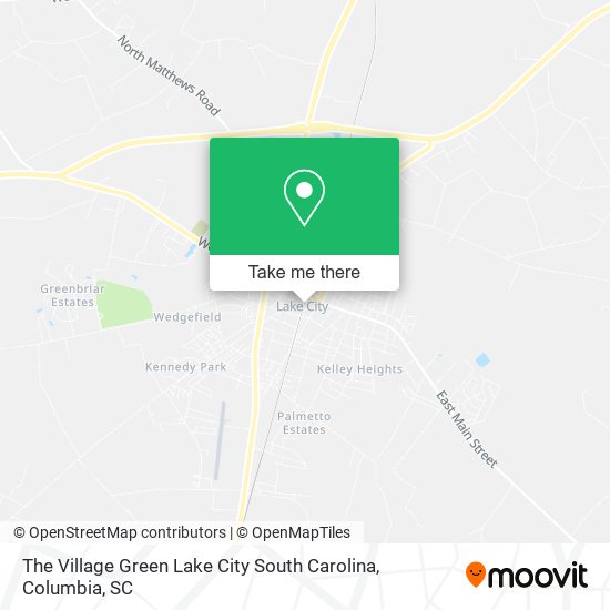 The Village Green Lake City South Carolina map