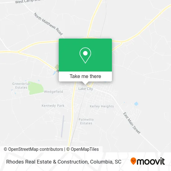 Rhodes Real Estate & Construction map