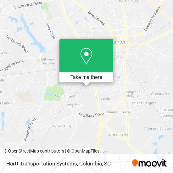 Mapa de Hartt Transportation Systems