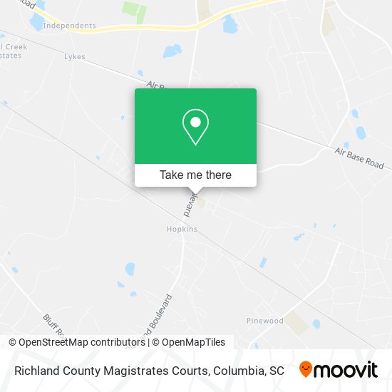 Mapa de Richland County Magistrates Courts