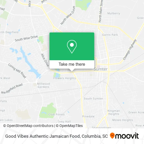 Good Vibes Authentic Jamaican Food map