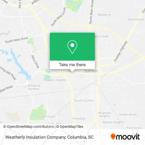 Weatherly Insulation Company map