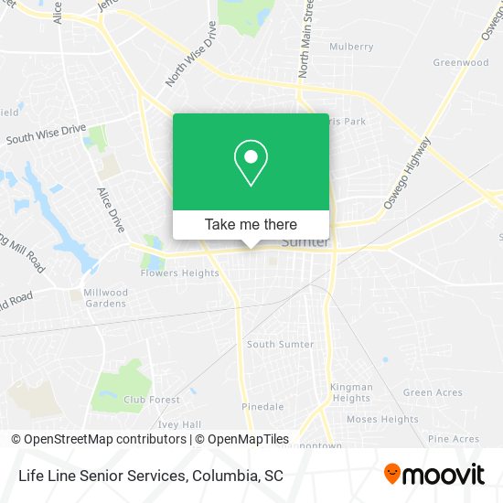 Mapa de Life Line Senior Services