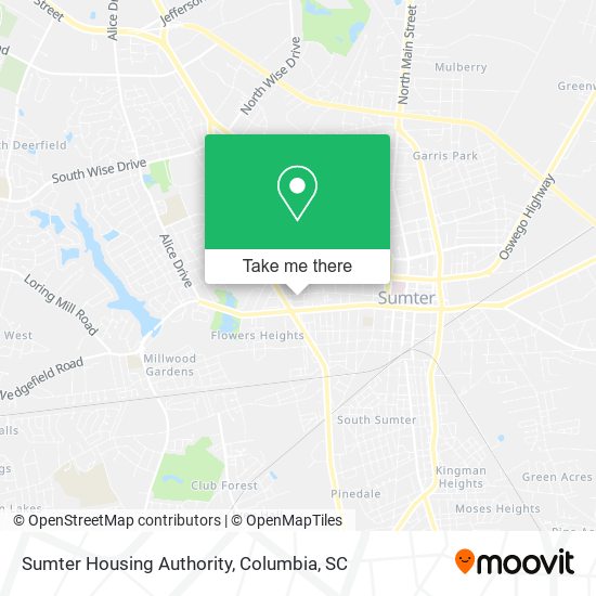 Mapa de Sumter Housing Authority