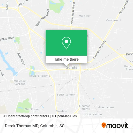 Derek Thomas MD map