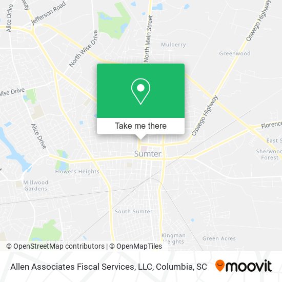 Mapa de Allen Associates Fiscal Services, LLC