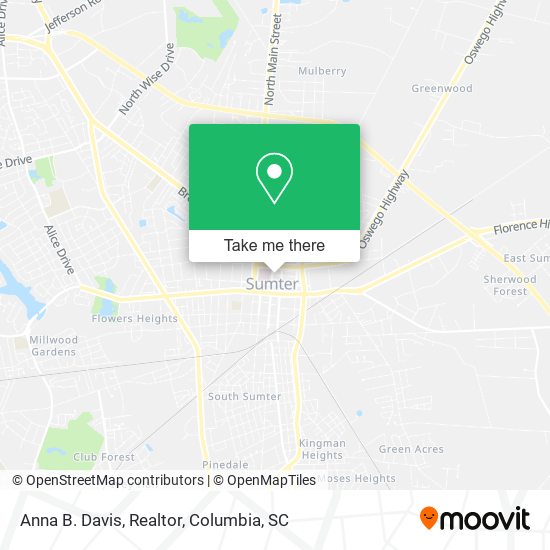 Anna B. Davis, Realtor map