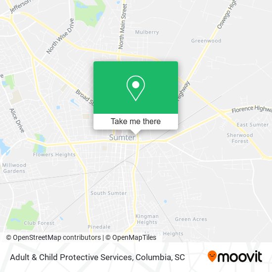 Adult & Child Protective Services map