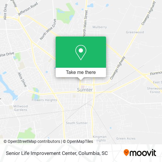 Senior Life Improvement Center map