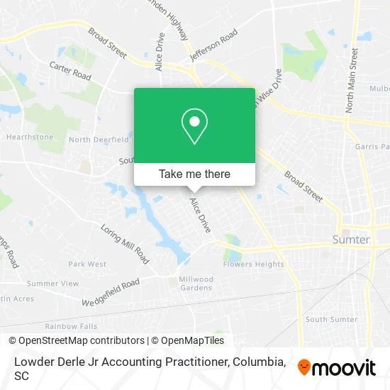 Lowder Derle Jr Accounting Practitioner map