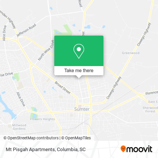 Mapa de Mt Pisgah Apartments