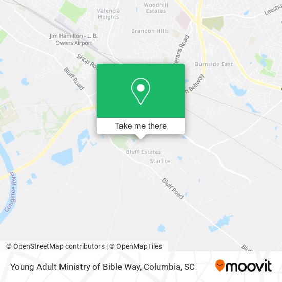 Young Adult Ministry of Bible Way map
