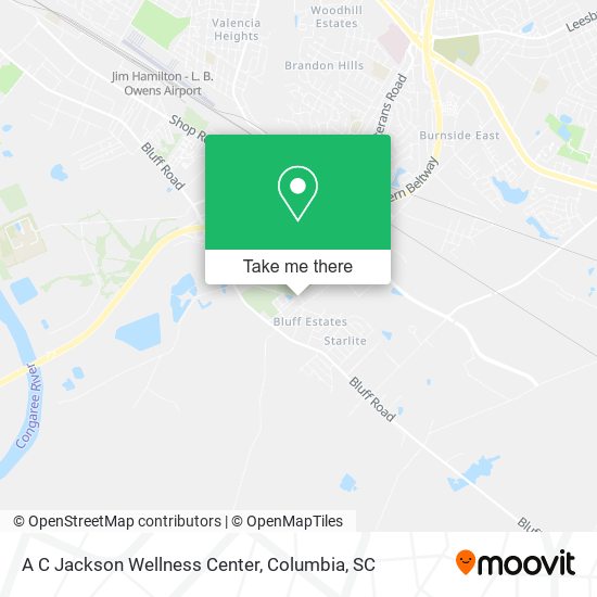 A C Jackson Wellness Center map