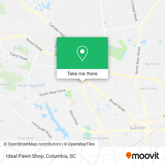 Mapa de Ideal Pawn Shop