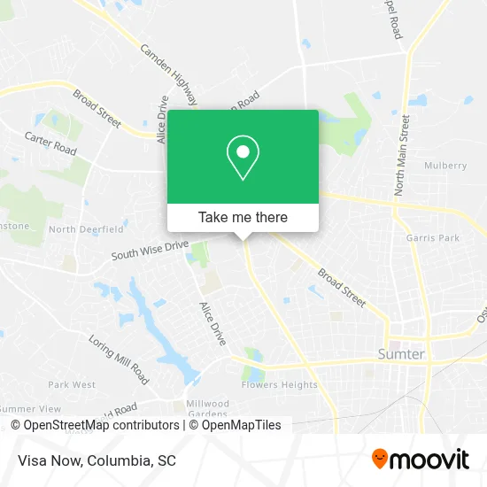 Visa Now map