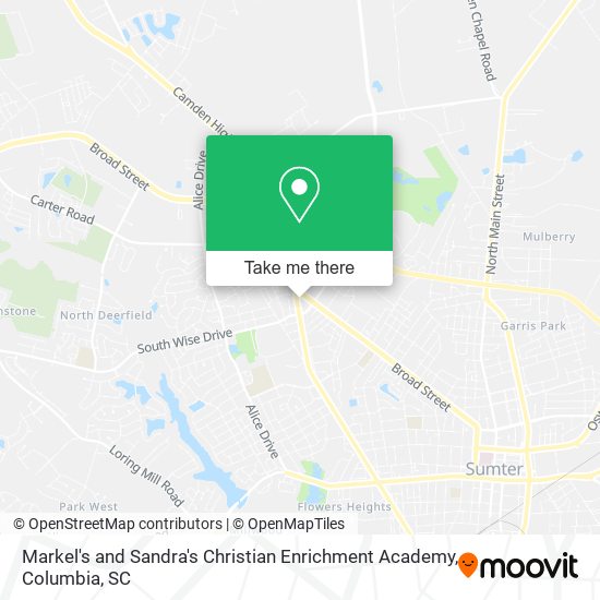 Markel's and Sandra's Christian Enrichment Academy map