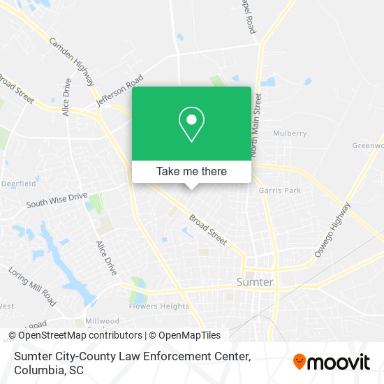 Sumter City-County Law Enforcement Center map