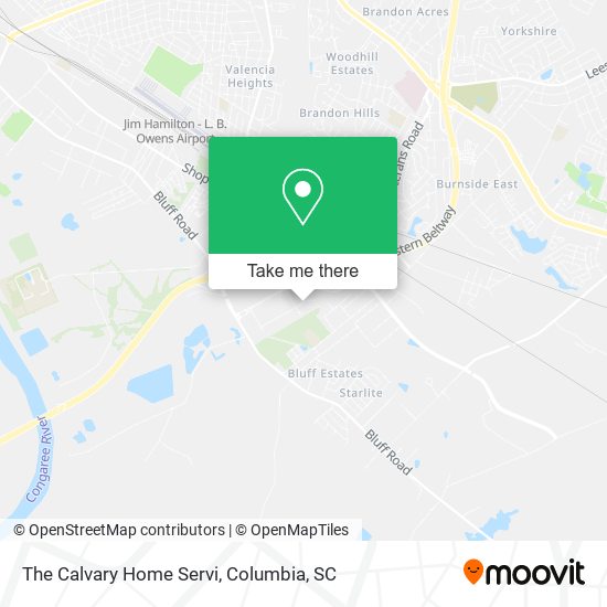 The Calvary Home Servi map