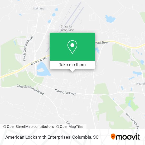 American Locksmith Enterprises map