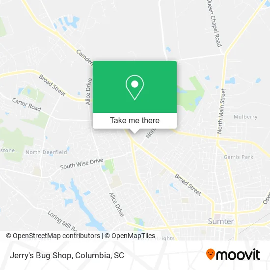 Mapa de Jerry's Bug Shop