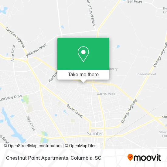 Chestnut Point Apartments map