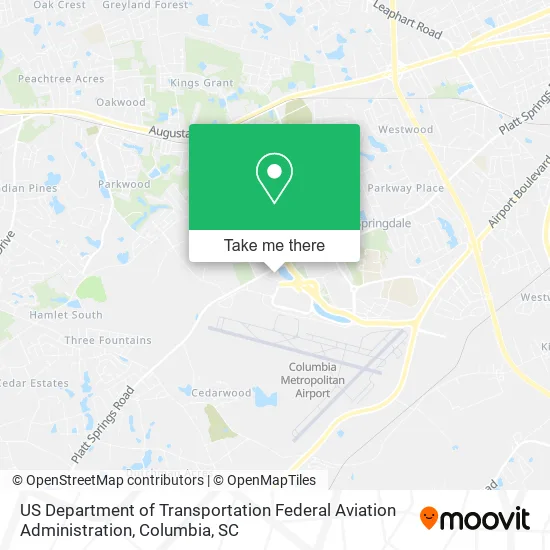 US Department of Transportation Federal Aviation Administration map