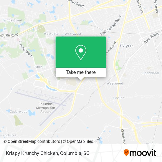 Krispy Krunchy Chicken map