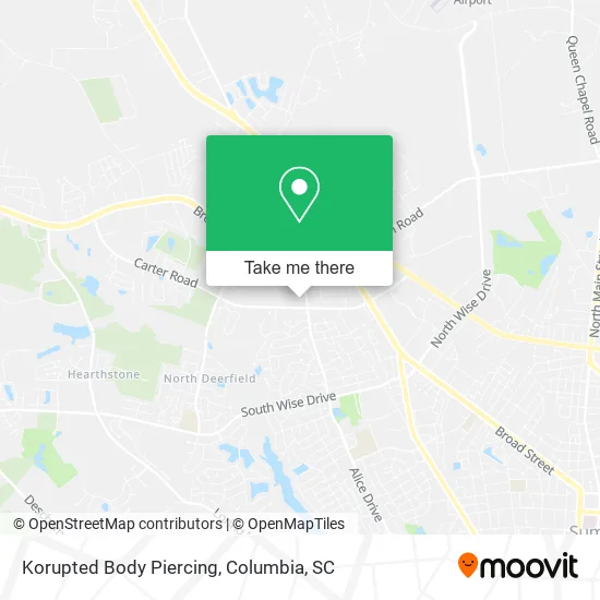 Korupted Body Piercing map