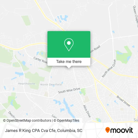 James R King CPA Cva Cfe map