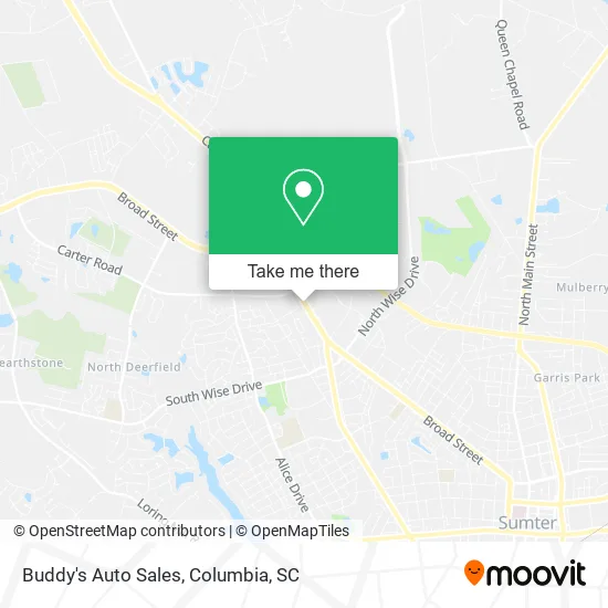 Buddy's Auto Sales map