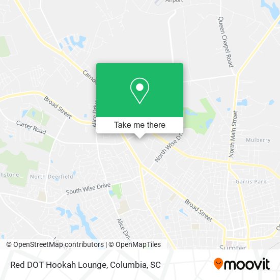 Red DOT Hookah Lounge map