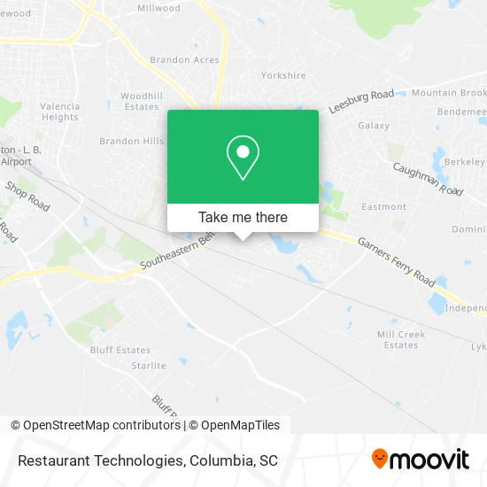 Restaurant Technologies map