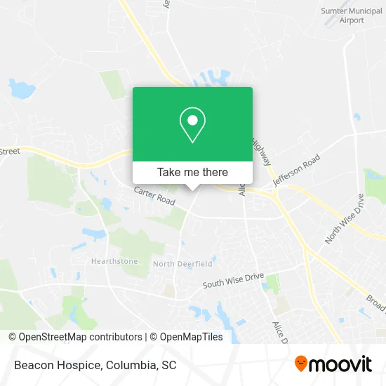 Beacon Hospice map
