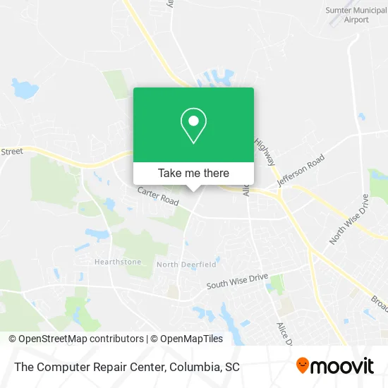 The Computer Repair Center map