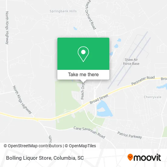 Mapa de Bolling Liquor Store