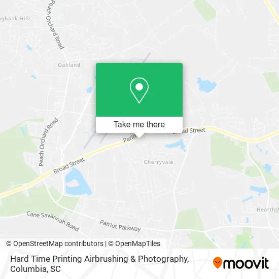 Hard Time Printing Airbrushing & Photography map
