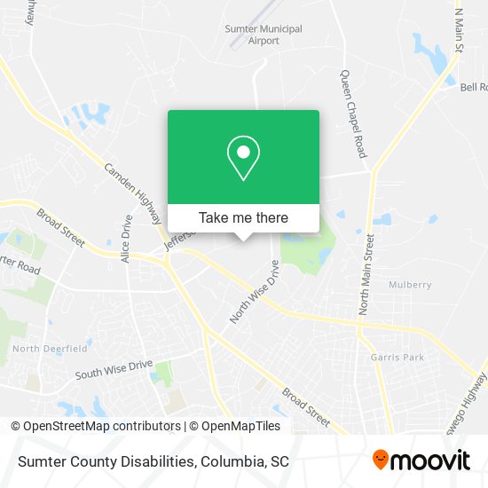 Mapa de Sumter County Disabilities