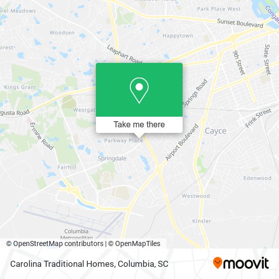 Carolina Traditional Homes map